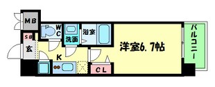 レジュールアッシュ中之島ＳＯＵＴＨの物件間取画像